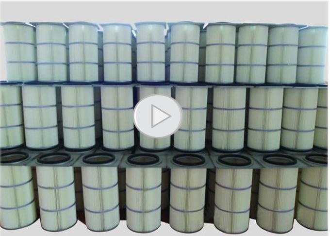 Cylindrical Type Pleated Dust Filter Cartridge Reusable And Washable