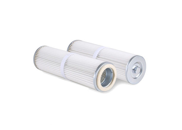 5um,0.5um,2um,0.2um Polyester Spunbond Dust Filter Cartridge Galvanized Steel Inner Core
