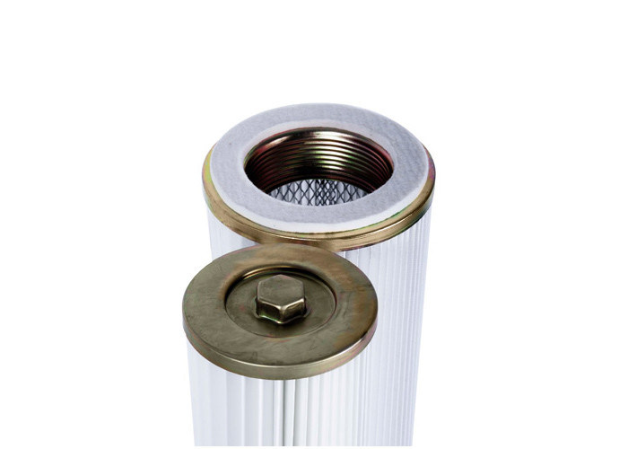 Threaded Spunbond Pleated Dust Filter Cartridge With Stainless Steel Cover