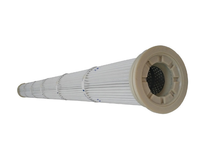 Long Pulse Pleated Dust Filter Cartridge , Wide folds Industrial
