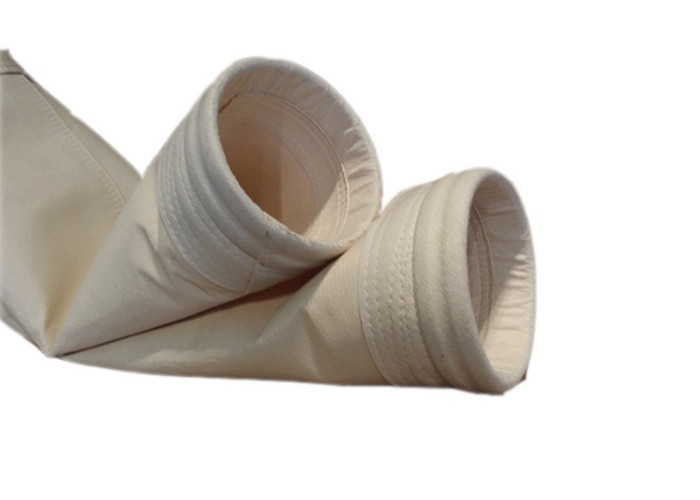 PTFE Vacuum Cleaner Bags Heat Set , Round Dust Extractor Filter Bags